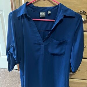 Soho New York and company Women's Deep Blue Blouse